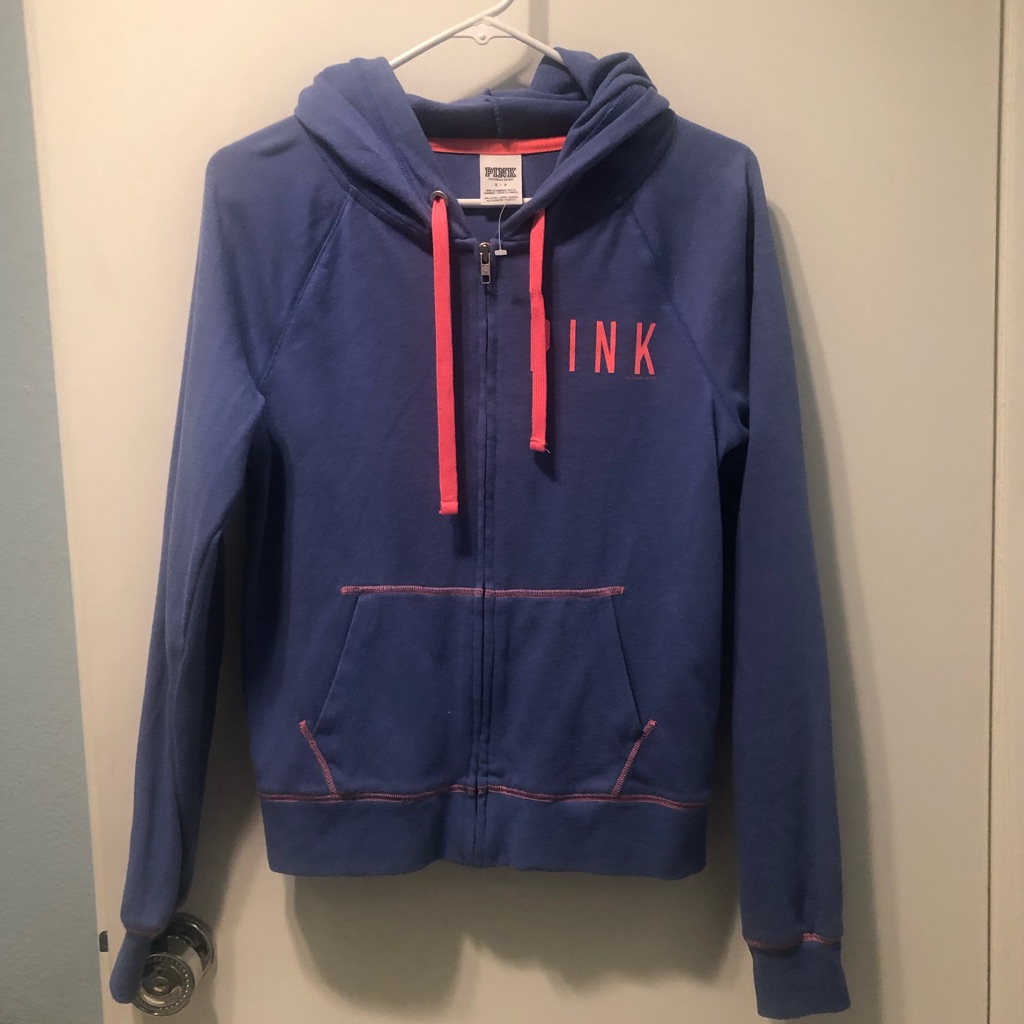 Vs Pink Small Never Worn Zip Up Hoodie